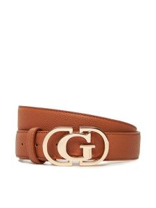 Guess Pasek Damski BW9269 P5330 Brązowy. Brązowe paski Guess, z aplikacjami, ze skóry. Za 229,99 zł.