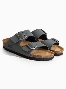 Sunbay Klapki "Balmain" w kolorze szarym rozmiar: 38. Szare klapki Sunbay, bez wzorów, z otwartym noskiem, bez obcasa. Za 162,49 zł.