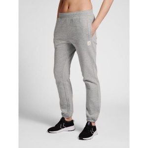 Damskie spodnie dresowe Hummel GG 12. Szare spodnie dresowe Hummel, s, bez wzorów, z dresówki. W wyprzedaży za 149,50 zł.