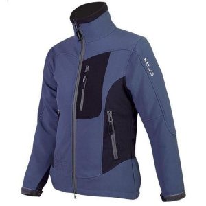 Damska kurtka softshell bez kaptura Milo Chill Lady. Niebieskie kurtki Milo, bez wzorów, z softshellu, bez kaptura. Za 283,97 zł.