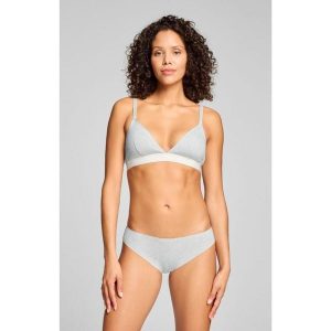 Puma figi damskie Invisible Cotton 2-pak Jasnoszary melanż. Szare figi Puma, bez wzorów, z bawełny. Za 156,20 zł.