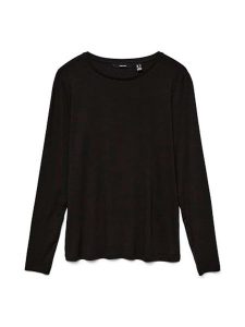 Vero Moda Bluzka "Ava" w kolorze czarnym rozmiar: L. Czarne bluzki Vero Moda, l, bez wzorów, bez kołnierzyka, bez ramiączek. Za 35,10 zł.