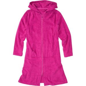 Szlafrok z frotte, bawełna organiczna. Czerwone szlafroki bonprix, bez wzorów, z bawełny. Za 122,99 zł.