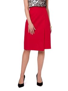 Stylove Spódnica w kolorze czerwonym rozmiar: XL. Czerwone spódnice Stylove, xl, bez wzorów, midi. Za 184,46 zł.