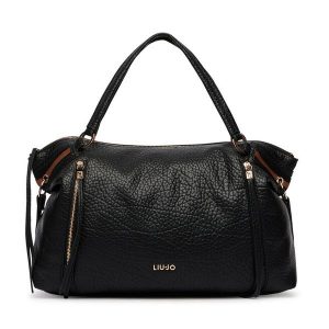 Torebka Liu Jo. Czarne shopper bag Liu Jo, bez wzorów, bez dodatków. Za 679,99 zł.