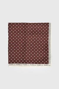 Chusta damska jedwabna w groszki Attinia MARELLA ACCESSORI. Apaszki i chusty Marella, bez wzorów, z jedwabiu. Za 299,00 zł.