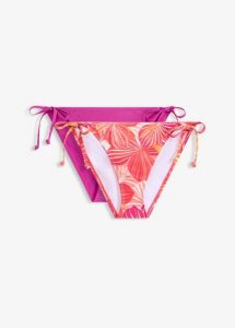 Figi bikini (2 pary). Fioletowe figi bonprix, bez wzorów. Za 25,98 zł.
