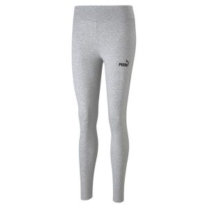 Damskie legginsy Essentials PUMA Light Gray Heather. Czarne legginsy Puma, bez wzorów. Za 103,55 zł.