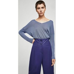 Mango - Sweter Princes. Szare swetry klasyczne marki Mango, z dzianiny. W wyprzedaży za 44,90 zł.