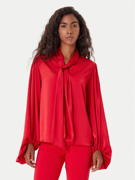 Rinascimento Bluzka CFC0126202003 Czerwony Loose Fit. Czerwone bluzki Rinascimento, l, bez wzorów, z syntetyku, bez kołnierzyka, bez ramiączek. Za 179,99 zł.