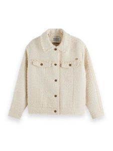 Scotch & Soda Kurtka koszulowa w kolorze kremowym rozmiar: M. Brązowe kurtki Scotch & Soda, m, bez wzorów, bez kaptura. Za 307,46 zł.