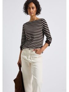 Cecil Koszulka w kolorze czarno-białym rozmiar: 44. Białe bluzki Cecil, bez wzorów, z bawełny, bez kołnierzyka, bez ramiączek. Za 74,28 zł.