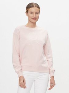 Tommy Hilfiger Bluza Flag Script WW0WW41758 Różowy Regular Fit. Czerwone bluzy TOMMY HILFIGER, xxl, bez wzorów, z bawełny, bez kaptura. Za 359,99 zł.