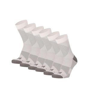 Skarpety kompresyjne do biegania ćwierć 6 szt., białe, wielokolorowe. Białe skarpetki XTREME, bez wzorów, z elastanu. W wyprzedaży za 186,40 zł.