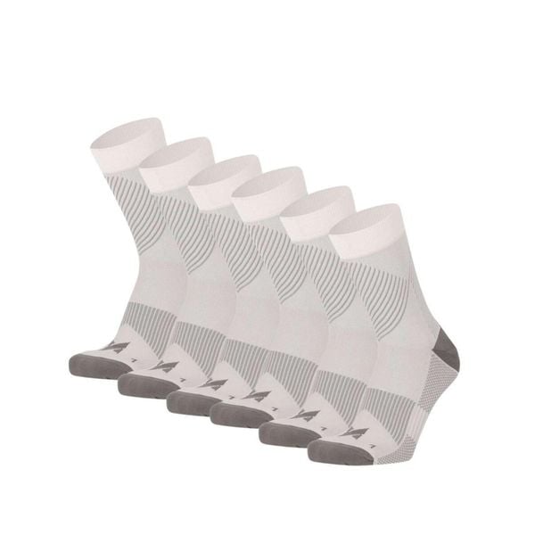 Skarpety kompresyjne do biegania ćwierć 6 szt., białe, wielokolorowe. Białe skarpetki XTREME, bez wzorów, z elastanu. W wyprzedaży za 186,40 zł.