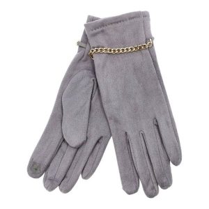 Szare Rękawiczki Glamour Damskie Armodo. Szare rękawiczki Armodo, na zimę, bez wzorów. Za 49,99 zł.