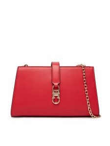 Tommy Hilfiger Torebka Th Libre Chain Crossover AW0AW18614 Czerwony. Czerwone listonoszki TOMMY HILFIGER, bez wzorów, ze skóry, bez dodatków. Za 529,99 zł.