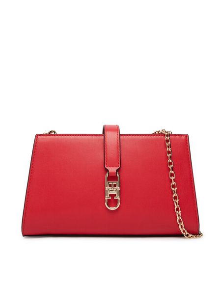 Tommy Hilfiger Torebka Th Libre Chain Crossover AW0AW18614 Czerwony. Czerwone listonoszki TOMMY HILFIGER, bez wzorów, ze skóry, bez dodatków. Za 529,99 zł.