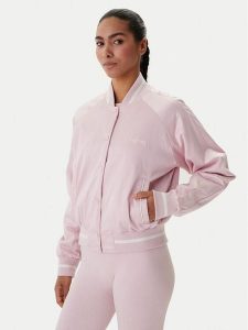 Guess Kurtka bomber V6RL02 WL022 Różowy Regular Fit. Czerwone kurtki Guess, xs, z aplikacjami, z bawełny, bez kaptura. Za 569,99 zł.