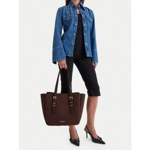 Torebka Nine West. Brązowe shopper bag Nine West, bez wzorów, bez dodatków. Za 329,99 zł.