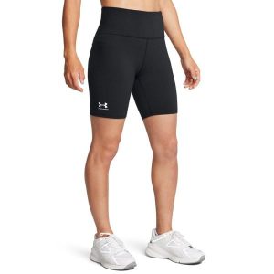 Krótkie spodenki damskie Under Armour Rival. Białe szorty Under Armour, bez wzorów, z podwyższonym stanem. Za 197,50 zł.