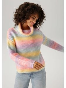 Aniston Golf ze wzorem rozmiar: 38. Golfy Aniston, bez wzorów, ze splotem. Za 78,66 zł.