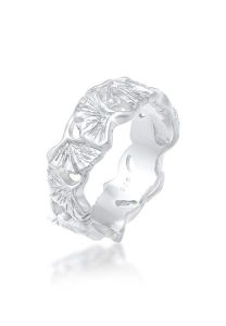 Elli Damski pierścionek Ginkgo liść Tropical Summer Trend w pozłacanym srebrze 925 Sterling Silver Pierścionki 1 ct. Szare pierścionki Elli, pozłacane. Za 303,99 zł.