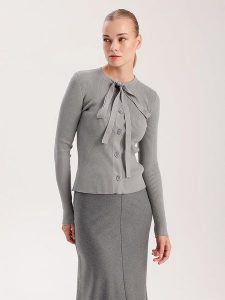 BGN Kardigan w kolorze szarym rozmiar: 40. Szare kardigany BGN. Za 143,45 zł.