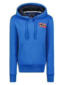 Geographical Norway Bluza "Genifer" w kolorze niebieskim rozmiar: XL. Niebieskie bluzy Geographical Norway, xl, bez wzorów, z kapturem. Za 115,95 zł.
