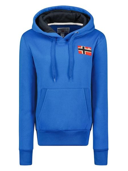 Geographical Norway Bluza "Genifer" w kolorze niebieskim rozmiar: XL. Niebieskie bluzy Geographical Norway, xl, bez wzorów, z kapturem. Za 115,95 zł.