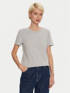 Gap T-Shirt 795346-05 Szary Regular Fit. Szare t-shirty GAP, s, bez wzorów, z bawełny, bez kołnierzyka, bez ramiączek. Za 69,99 zł.
