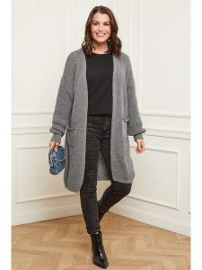 Curvy Lady Kardigan w kolorze szarym rozmiar: 48/50. Szare kardigany Curvy Lady. Za 195,45 zł.