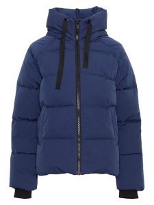 MOSS COPENHAGEN Kurtka zimowa "Pavinaria" w kolorze granatowym rozmiar: M/L. Niebieskie kurtki Moss Copenhagen, na zimę, l, bez wzorów, z puchu, bez kaptura. Za 260,99 zł.