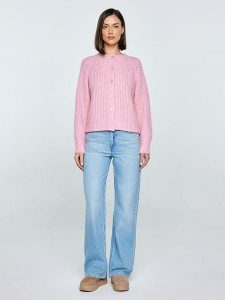 BIG STAR Kardigan w kolorze jasnoróżowym rozmiar: L/XL. Różowe kardigany Big Star. Za 139,99 zł.