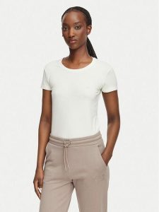 Emporio Armani Underwear T-Shirt EW002904 AF25589 U1131 Kremowy Regular Fit. Białe t-shirty Emporio Armani Underwear, xl, bez wzorów, z bawełny, bez kołnierzyka, bez ramiączek. Za 244,99 zł.