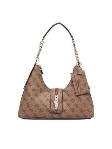 Guess Torebka Yvonne HWSG23 78010 Brązowy jasny. Brązowe torebki klasyczne Guess, z aplikacjami, ze skóry, bez dodatków. Za 544,99 zł.