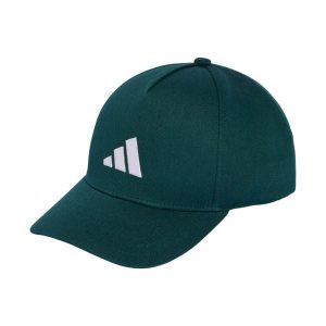 Czapka z daszkiem adidas Baseball. Zielone czapki ADIDAS, bez wzorów, z bawełny, klasyczne. Za 58,99 zł.