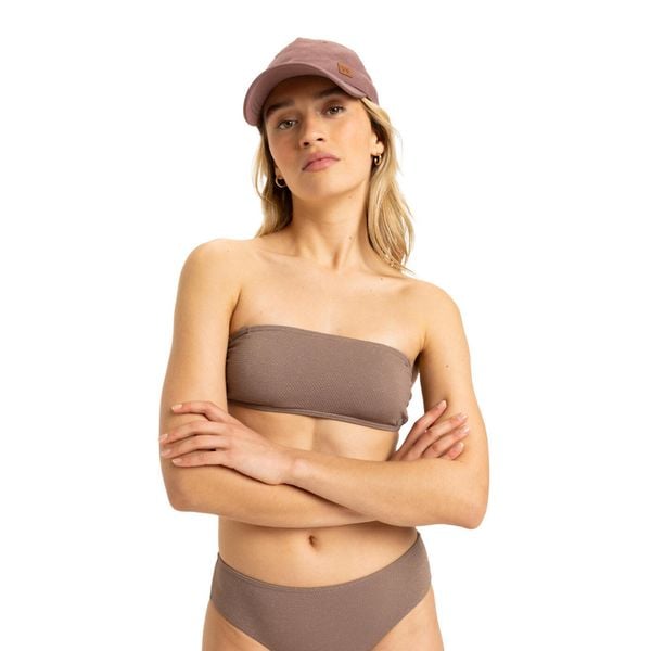 Stanik bikini dla Kobiety LASCA Brązowy. Brązowe bikini Roxy, bez wzorów, z elastanu. Za 179,99 zł.