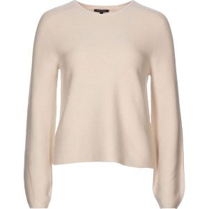 Sweter w kolorze beżowym. Brązowe swetry klasyczne marki Marc O'Polo, z kaszmiru, z okrągłym kołnierzem. W wyprzedaży za 391,95 zł.