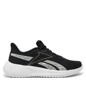 Buty do biegania Reebok. Czarne buty sportowe Reebok, bez wzorów, bez zapięcia, do biegania. Za 149,99 zł.
