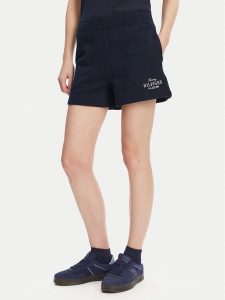 Tommy Hilfiger Szorty sportowe WW0WW45518 Granatowy Regular Fit. Niebieskie spodenki sportowe TOMMY HILFIGER, xl, bez wzorów, z bawełny. Za 199,99 zł.