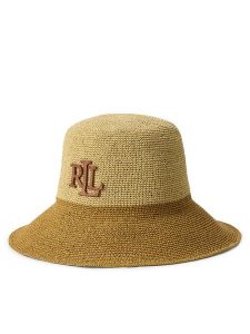 LAUREN RALPH LAUREN Kapelusz 454P14399002 Beżowy ciemny. Brązowe kapelusze Lauren Ralph Lauren, bez wzorów. Za 599,99 zł.