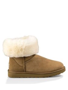 UGG Skórzane botki "Classic Short" w kolorze jasnobrązowym rozmiar: 36. Brązowe botki Ugg, bez wzorów, z wełny, z okrągłym noskiem, bez obcasa, bez zapięcia. Za 571,03 zł.