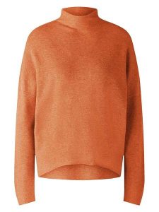 Oui Sweter w kolorze pomarańczowym rozmiar: 36. Pomarańczowe swetry oversize Oui, bez wzorów, bez ramiączek. Za 122,96 zł.