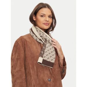 Szalik Guess. Brązowe szaliki Guess, z aplikacjami. Za 239,99 zł.