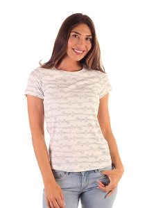 Pepe Jeans Koszulka w kolorze beżowym rozmiar: M. Brązowe bluzki Pepe Jeans, m, bez wzorów, z jeansu, bez kołnierzyka, bez ramiączek. Za 87,81 zł.