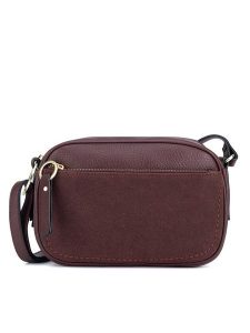 Lasocki Torebka LSK-K-064-06 Bordowy. Czerwone listonoszki Lasocki, bez wzorów, z poliesteru, bez dodatków. Za 159,99 zł.