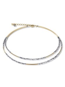 COEUR DE LION Naszyjnik - dł. 41 cm rozmiar: onesize. Szare naszyjniki COEUR DE LION, szklane. Za 365,48 zł.