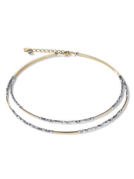 COEUR DE LION Naszyjnik - dł. 41 cm rozmiar: onesize. Szare naszyjniki COEUR DE LION, szklane. Za 331,46 zł.