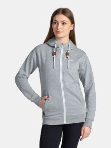 Kilpi Bluza "Bery" w kolorze szarym rozmiar: 38. Szare bluzy Kilpi, z aplikacjami, z bawełny, bez kaptura. Za 208,99 zł.